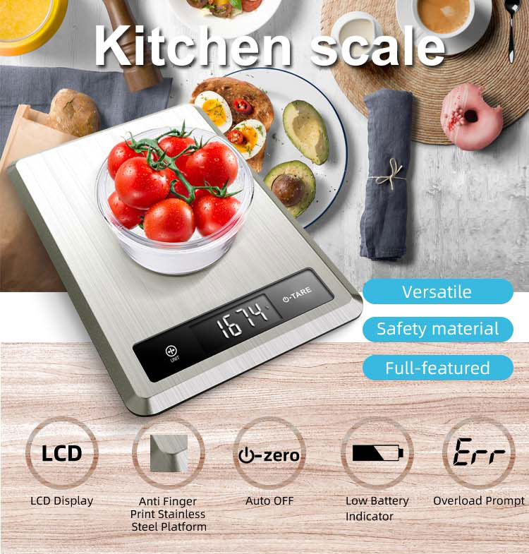 Küche mit digitaler Waage